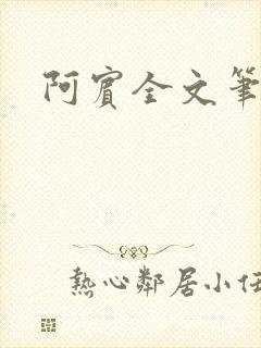 阿宾全文笔趣阁