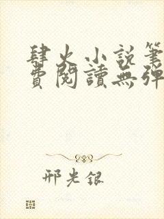 肆火小说笔趣免费阅读无弹窗