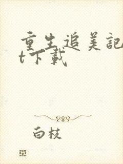 重生追美记txt下载