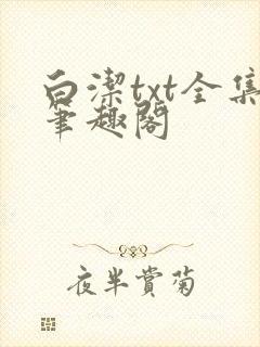 白洁txt全集笔趣阁