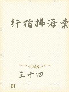 纤指拂海棠封面