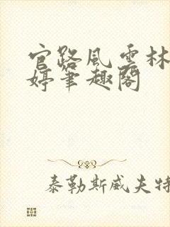 官路风云林海姜婷笔趣阁