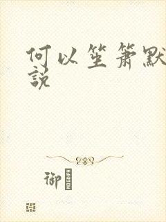 何以笙箫默 小说
