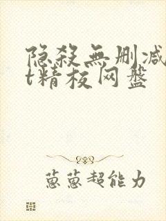 隐杀无删减txt精校网盘