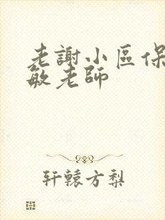 老谢小区保安赵敏老师封面