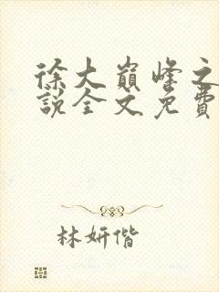 徐大巅峰之路小说全文免费阅读