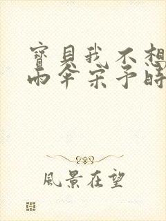 宝贝我不想带小雨伞宋予时