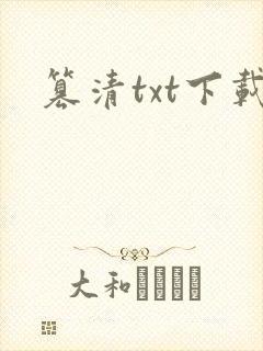 篡清txt下载