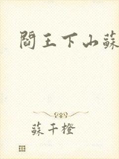 阎王下山苏文封面