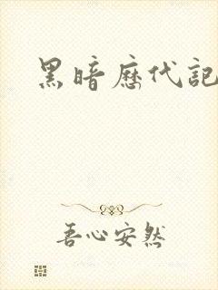 黑暗历代记封面