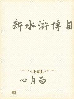 新水浒传目录