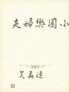 夫妇乐园小说封面