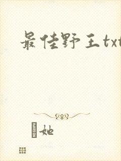 最佳野王txt