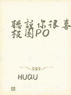 听说你很喜欢我校园PO封面