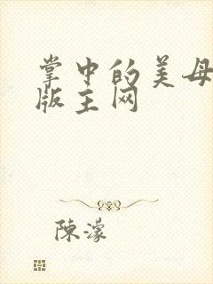 掌中的美母第一版主网