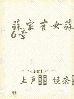 苏家有女苏杳56章封面