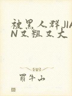 被黑人群JIAN又粗又大