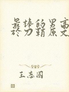 最棒的男高中生于刀鞘原文阅读