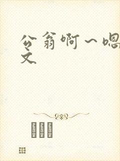 公翁啊～嗯啊h文封面