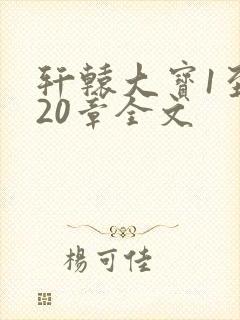 轩辕大宝1至720章全文