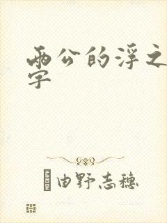 两公的浮之手中字