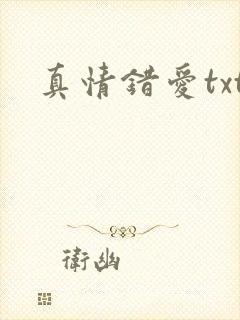 真情错爱txt