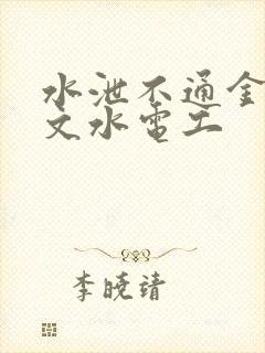 水泄不通金银原文水电工