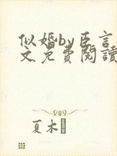 似婚by臣言全文免费阅读笔趣阁封面