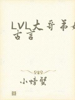 LVL大哥弟媳古言封面