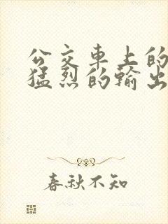 公交车上的诗请猛烈的输出阅读