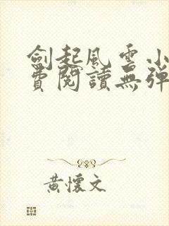 剑起风云小说免费阅读无弹窗封面