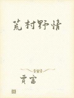 荒村野情封面
