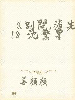 《别闹,薄先生!》沈繁星封面