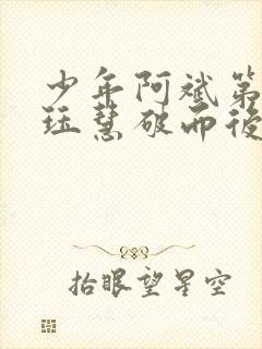 少年阿斌第二部珏慧破而后立