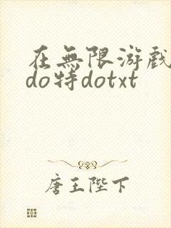 在无限游戏大里do特dotxt