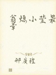 翁熄小莹最新节章