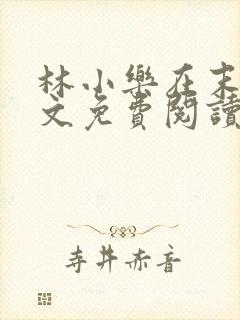 林小乐在末世全文免费阅读封面