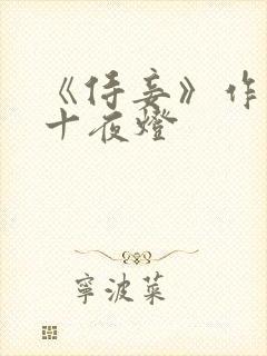 《侍妾》作者:十夜灯封面