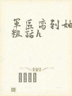 军区脔到她哭h粗话h