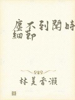 尘不到闻时顶腰细节封面