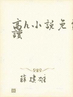 高h小说免费阅读