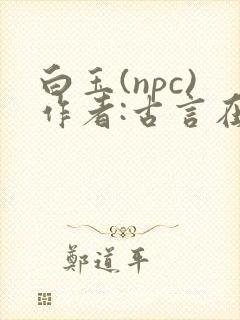 白玉(npc)作者:古言在线阅读笔趣阁