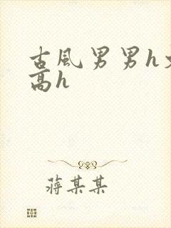 古风男男h文肉高h封面