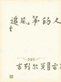 追风筝的人txt封面