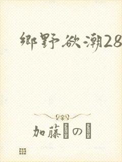 乡野欲潮28章
