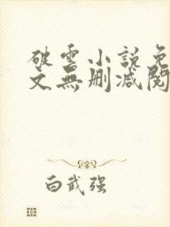 破云小说免费全文无删减阅读