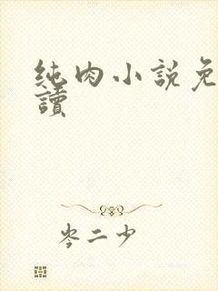 纯肉小说免费阅读封面