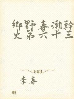 乡野春潮干柴烈火第六十三章