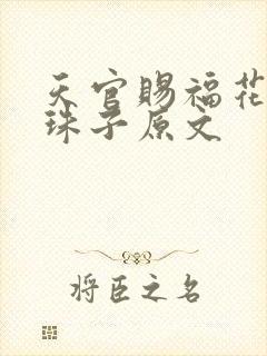 天官赐福花怜塞珠子原文