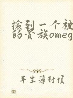 捡到一个被抹布的贵族omega封面